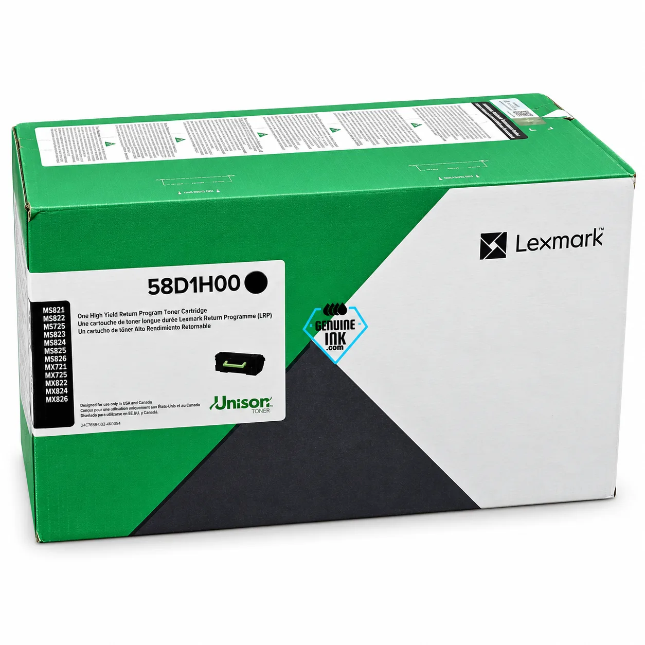 Lexmark حبر  ليزر أسود — صورة 1